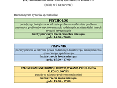 Ilustracja do artykułu: PUNKT INFORMACYJNO - KONSULTACYJNY PRZY GMINNYM OŚRODKU POMOCY SPOŁECZNEJ W BLEDZEWIE