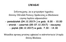 Ilustracja do artykułu: Ogłoszenie Kierownika GOPS