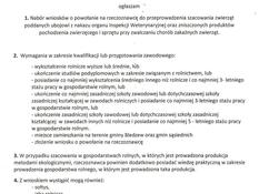 Ilustracja do artykułu: Ogłoszenie o naborze wniosków o powołanie na rzeczoznawców szacowania zwierząt poddanych ubojowi 