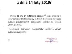 Ilustracja do artykułu: Zebranie z mieszkańcami dotyczące budowy przydomowych oczyszczalni ścieków