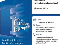 Ilustracja do artykułu: Spotkania informacyjne 'Wolontariat w Funduszach Europejskich' 