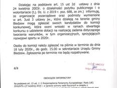 Ilustracja do artykułu: Zgłaszanie kandydatów do komisji konkursowej, która oceni wnioski w ramach otwartego konkursu o udzielenie dotacji na realizację zadania dotyczącego tworzenia warunków, w tym organizacyjnych, sprzyjających rozwojowi sportu w 2020r.