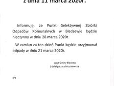 Ilustracja do artykułu: Zmiana terminu odbioru odpadów przez PSZOK