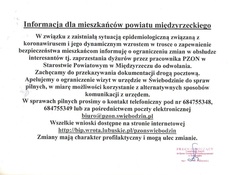 Ilustracja do artykułu: Informacja dla mieszkańców powiatu międzyrzeckiego