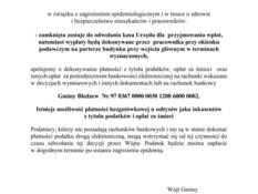Ilustracja do artykułu: Apel do mieszkańców Gminy Bledzew