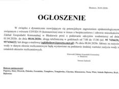 Ilustracja do artykułu: Ogłoszenie Kierownika Zakładu Gospodarki Komunalnej w Bledzewie