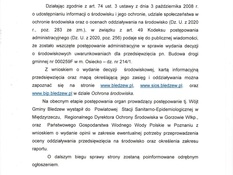 Ilustracja do artykułu: Ogłoszenie Wójta Gminy Bledzew z dnia 20.04.2020 r. w sprawie wszczęcia postępowania dotyczącego wydania decyzji o środowiskowych uwarunkowaniach