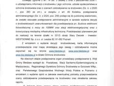 Ilustracja do artykułu: Ogłoszenie Wójta Gminy Bledzew z dnia 21.04.2020 r. w sprawie wszczęcia postępowania dotyczącego wydania decyzji o środowiskowych uwarunkowaniach