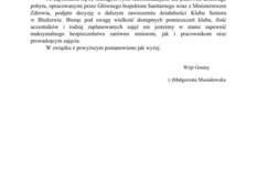 Ilustracja do artykułu: Ogłoszenie Wójta Gminy Bledzew w sprawie funkcjonowania Klubu Seniora w Bledzewie
