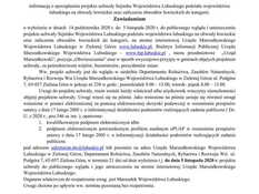 Ilustracja do artykułu: Obwieszczenie Marszałka Województwa Lubuskiego z dnia 5 października 2020 r.