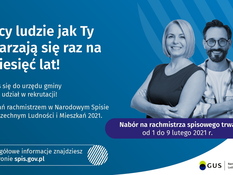 Ilustracja do artykułu: Nabór kandydatów na rachmistrzów spisowych NSP 2021
