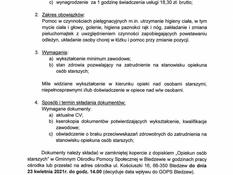Ilustracja do artykułu: Ogłoszenie - Opiekun osób starszych.