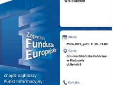 Ilustracja do artykułu: Mobilny Punkt Informacyjny w Bledzewie – 29.06.2021 r.