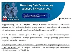 Ilustracja do artykułu: Stanowisko spisowe w Urzędzie Gminy Bledzew  NSP 2021