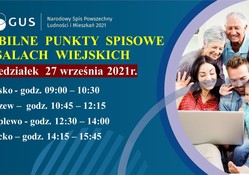 Ilustracja do artykułu: Mobilne punkty spisowe w salach wiejskich NSP 2021