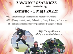 Ilustracja do artykułu: Polsko - Niemieckie ZAWODY POŻARNICZE Bledzew - Podelzig Zemsko - 1 Maja 2022 r.