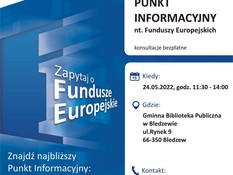 Ilustracja do artykułu: Mobilny Punkt Informacyjny w Bledzewie