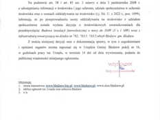 Ilustracja do artykułu: Obwieszczenie Wójta Gminy Bledzew z dnia 14.06.2022r. znak RG.OS.6220.16.2021/2022 o wydaniu decyzji o środowiskowych uwarunkowaniach dla przedsięwzięcia: Budowa instalacji fotowoltaicznej o mocy do 3MW (3 x 1 MW) wraz z infrastrukturą towarzyszącą na dz