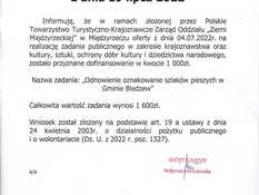 Ilustracja do artykułu: Ogłoszenie Wójta Gminy Bledzew z dnia 19 lipca 2022 r. - wybór oferty na realizację zadania publicznego