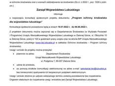 Ilustracja do artykułu: Konsultacje społeczne „Program ochrony środowiska dla województwa lubuskiego' 