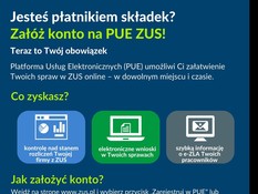 Ilustracja do artykułu: Jestes płatnikiem składek?  Załóż konto na PUE ZUS!  Teraz to Twó obowiązek.