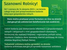 Ilustracja do artykułu: Badania 'Zintegrowane statystyki dot. gospodarstw rolnych'