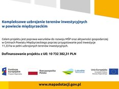 Ilustracja do artykułu: 'Kompleksowe uzbrojenie terenów inwestycyjnych w powiecie międzyrzeckim”
